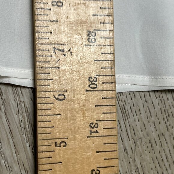 The Kooples white button down Silk Shirt NWOT Slim Long Sleeve Size Large - Picture 12 of 13